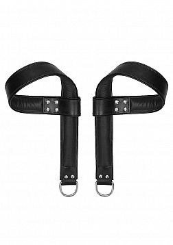 Suspension Saddle Leather Hand and Ankle Cuffs