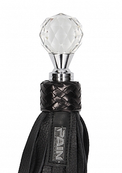 Classic Designer  Round Sparkling  Handle with Calf Softy Leather Flogger ..