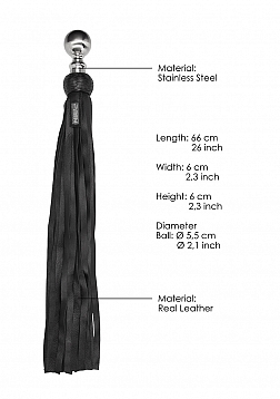 Heavy Metal ball Flogger Leather: Calf Softy Leather  ..