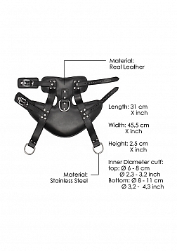 Suspension Cuffs Saddle Leather Heavy Duty..