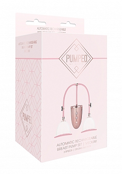 Pumped - Automatic Rechargeable Breast Pump Set - Medium - Pink