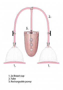 Pumped - Automatic Rechargeable Breast Pump Set - Medium - Pink