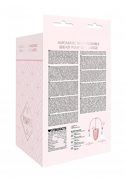 Pumped - Automatic Rechargeable Breast Pump Set - Large - Pink