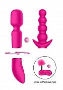 Pleasure Kit #3 - Vibrator with Different Attachments  Pleasure Kit #3 - Vibrator with Different Attachments