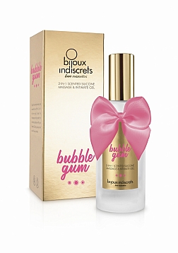 2 in 1 Silicone Massage Gel and Intimate Gel - Bubblegum - 3 fl oz / 100 ml