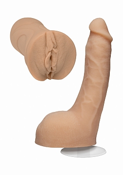 Leolulu - Realistic Leo Pocket Pussy Masturbator and Lulu Dildo - 8" / 20 cm