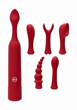 iQuiver - Small Vibrator with 6 Interchangeable Attachments