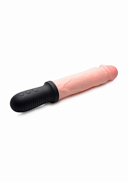 Auto Pounder - Vibrating and Thrusting Dildo with Handle