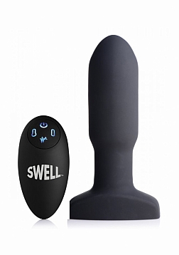 Inflatable Vibrating Silicone Butt Plug