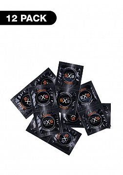 EXS Black Latex - Condoms - 12 Pieces