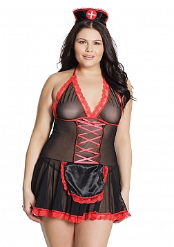 Nurse Babydoll - Plus Size